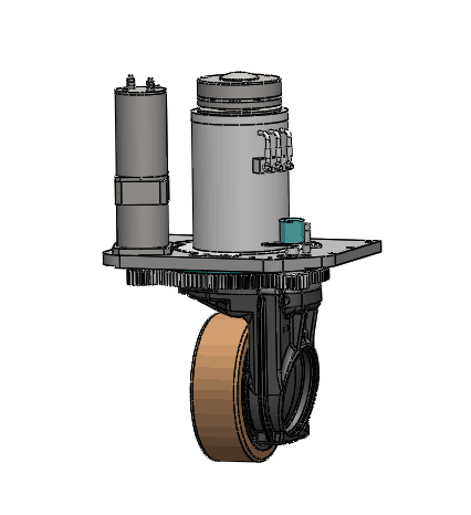 AGV驅動總成,采用立式舵輪驅動 AGV驅動總成,采用立式舵輪驅動