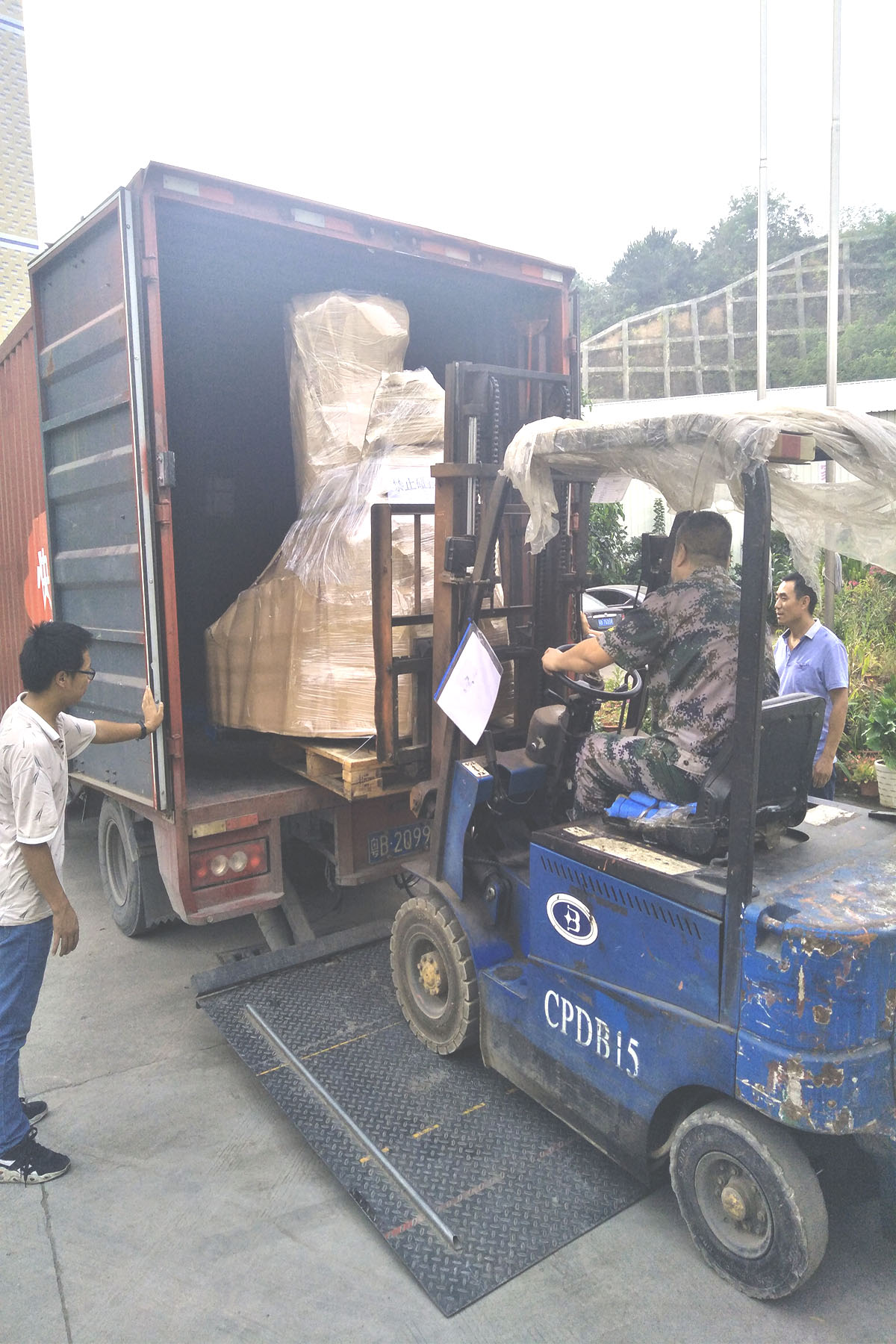 CDB15防爆蓄電池堆垛車出廠,防爆搬運車